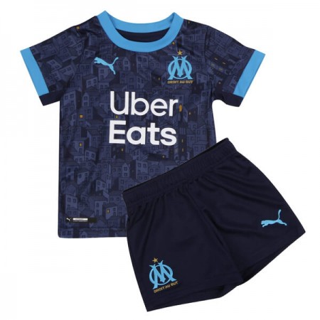 Billiga Fotbollströjor Olympique de Marseille Barn Borta tröja 2020/21 Kortärmad